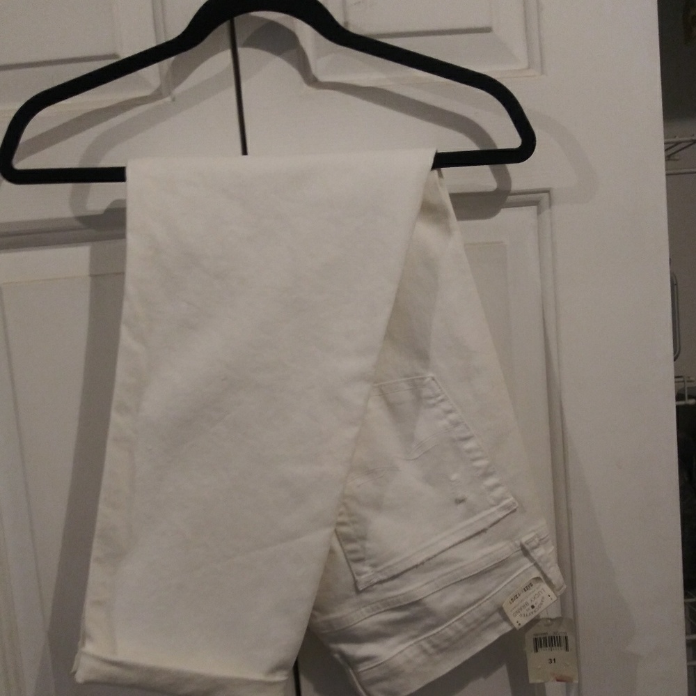 Lucky Sienna slim. Boyfriend White ditress pants